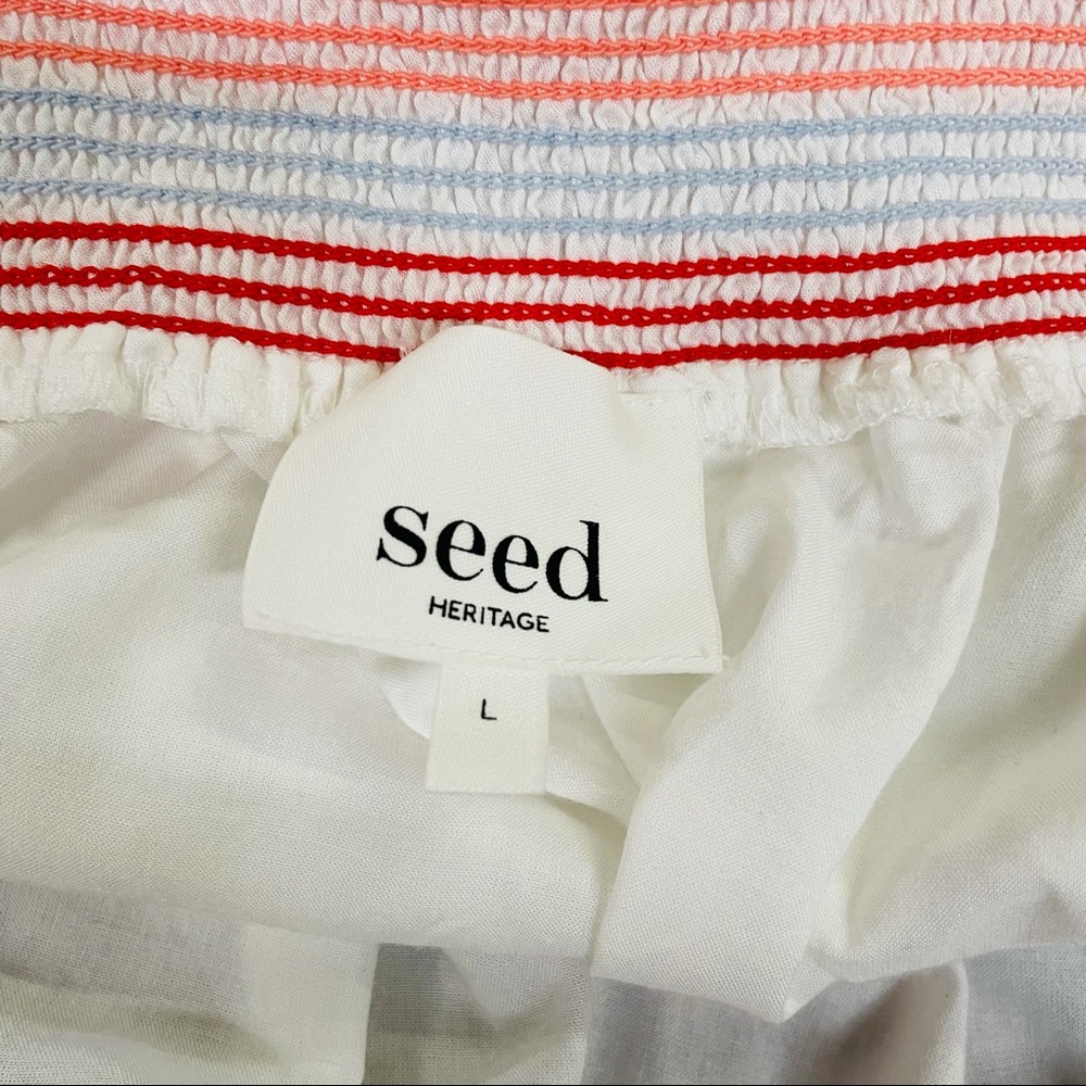 Seed. Off the Shoulder Boho Top. Size L - Picture 7 of 8